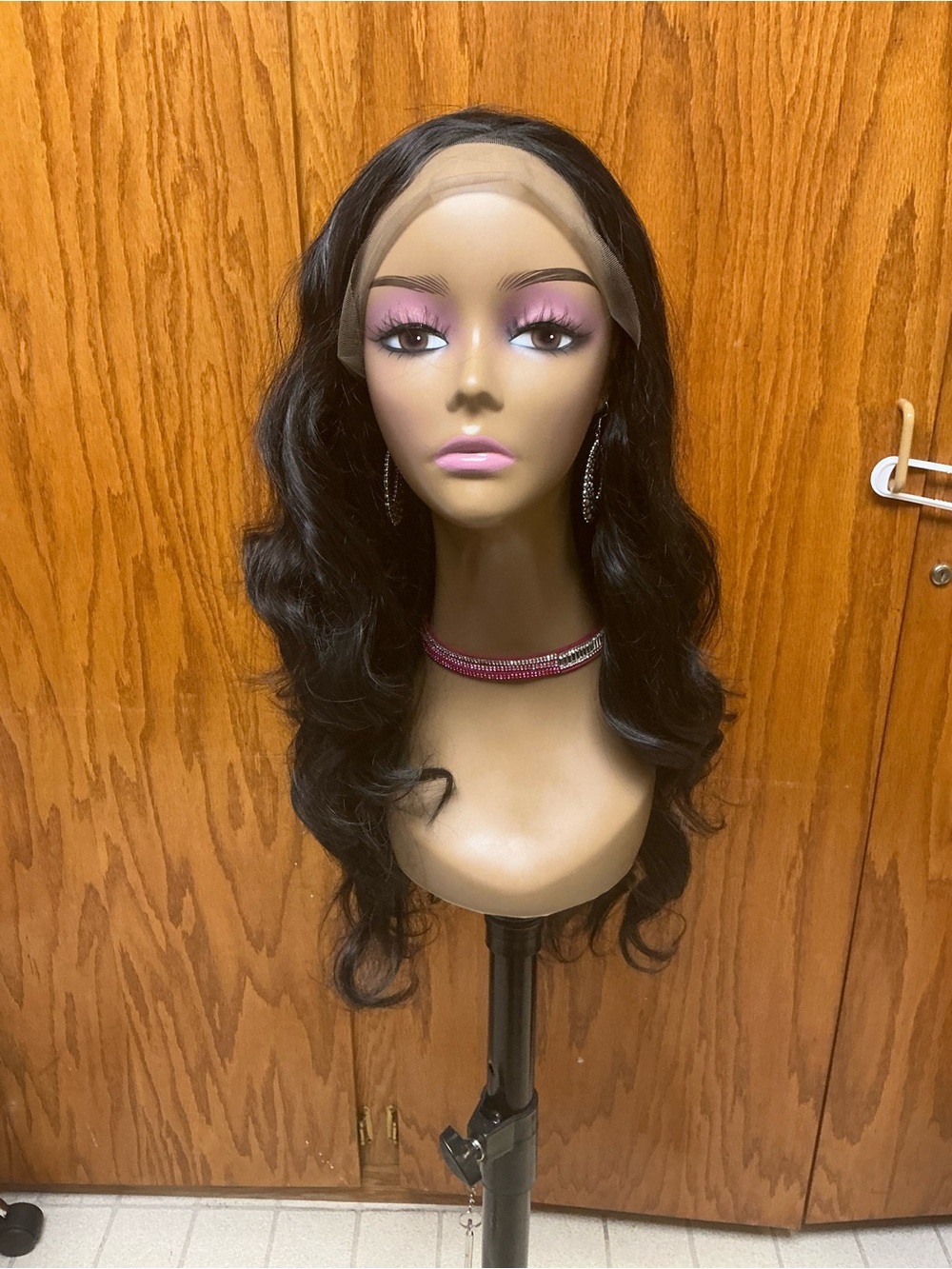 Black Lace Front Human Hair Wig - Natural Black